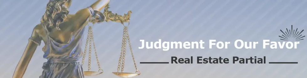 Judgment Real Estate Partial Judgment Real Estate Partial